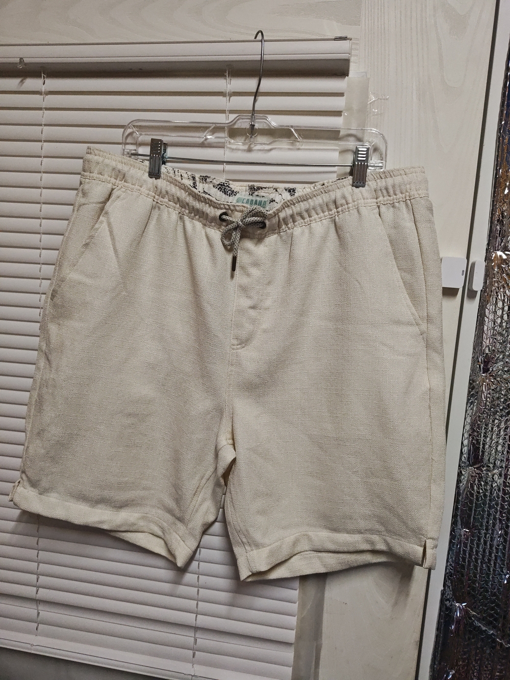 Cabana Cream Drawstring Athletic Shorts